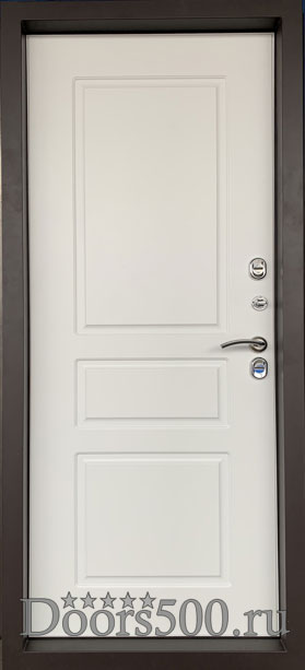 Дверь Термо-Аляска 3К (Белая штукатурка) (Уличная°С.)