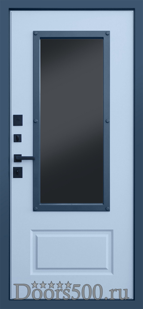 Дверь Терморазрыв 3К «Эльбрус с окном и английской решеткой»