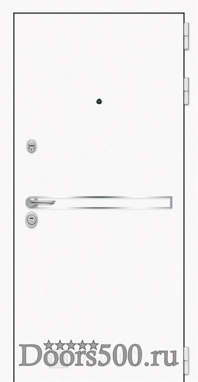 Дверь Лайн WHITE 01 (Сандал белый, стекло белое)
