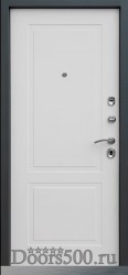 Дверь Лорд 2К Шагрень графит (Белый матовый RAL 9003)