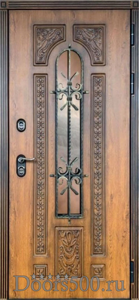 Дверь Термо Лацио Golden Oak/ White с магнитным уплотнителем